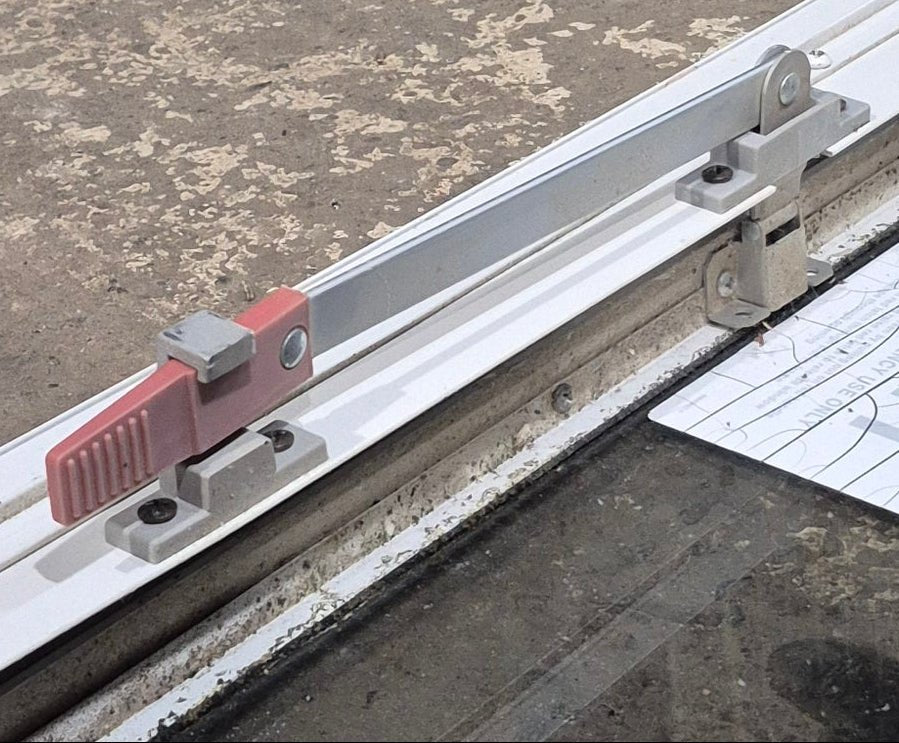 Used White Radius Emergency Opening Window : 29 1/4