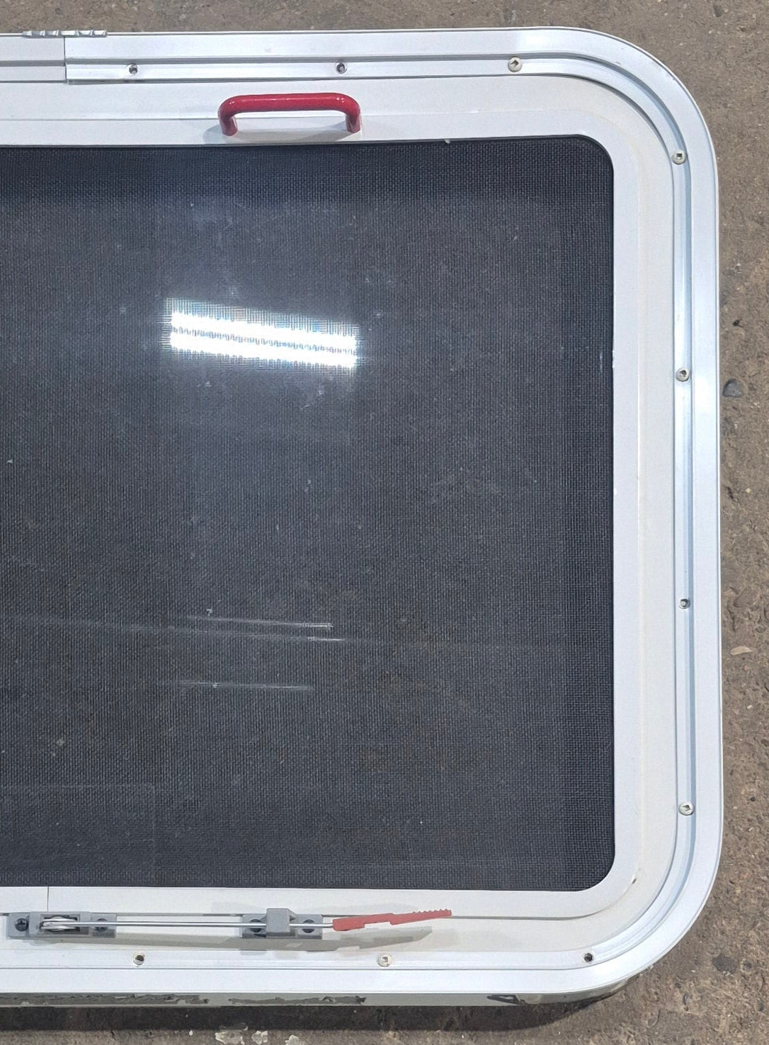 Used White Radius Emergency Opening Window : 29 1/4