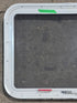 Used White Radius Emergency Opening Window : 29 1/4" W x 21 1/4" H x 1 7/8" D - Young Farts RV Parts