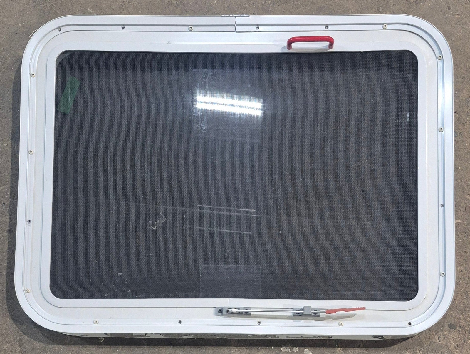 Used White Radius Emergency Opening Window : 29 1/4