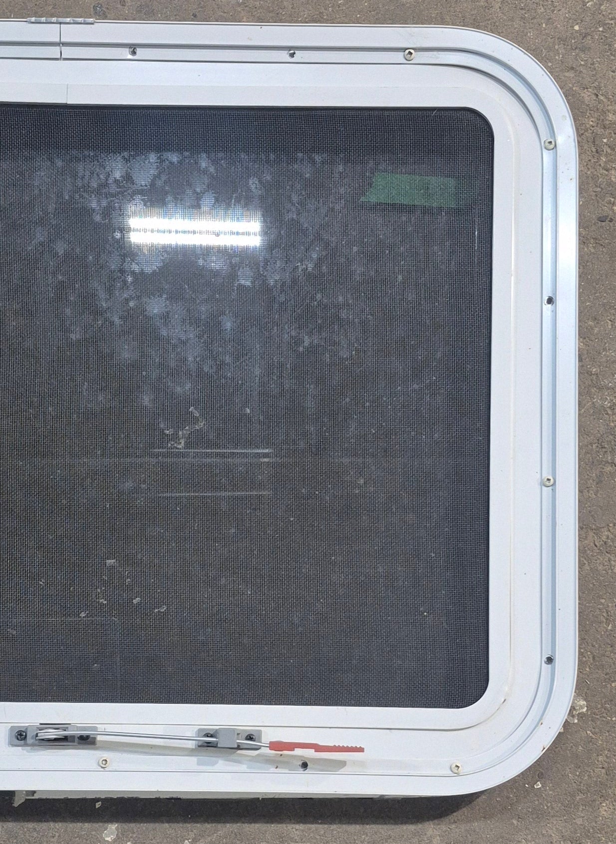 Used White Radius Emergency Opening Window : 29 1/4