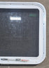 Used White Radius Emergency Opening Window : 29 1/4" W x 21 1/4" H x 1 7/8" D - Young Farts RV Parts