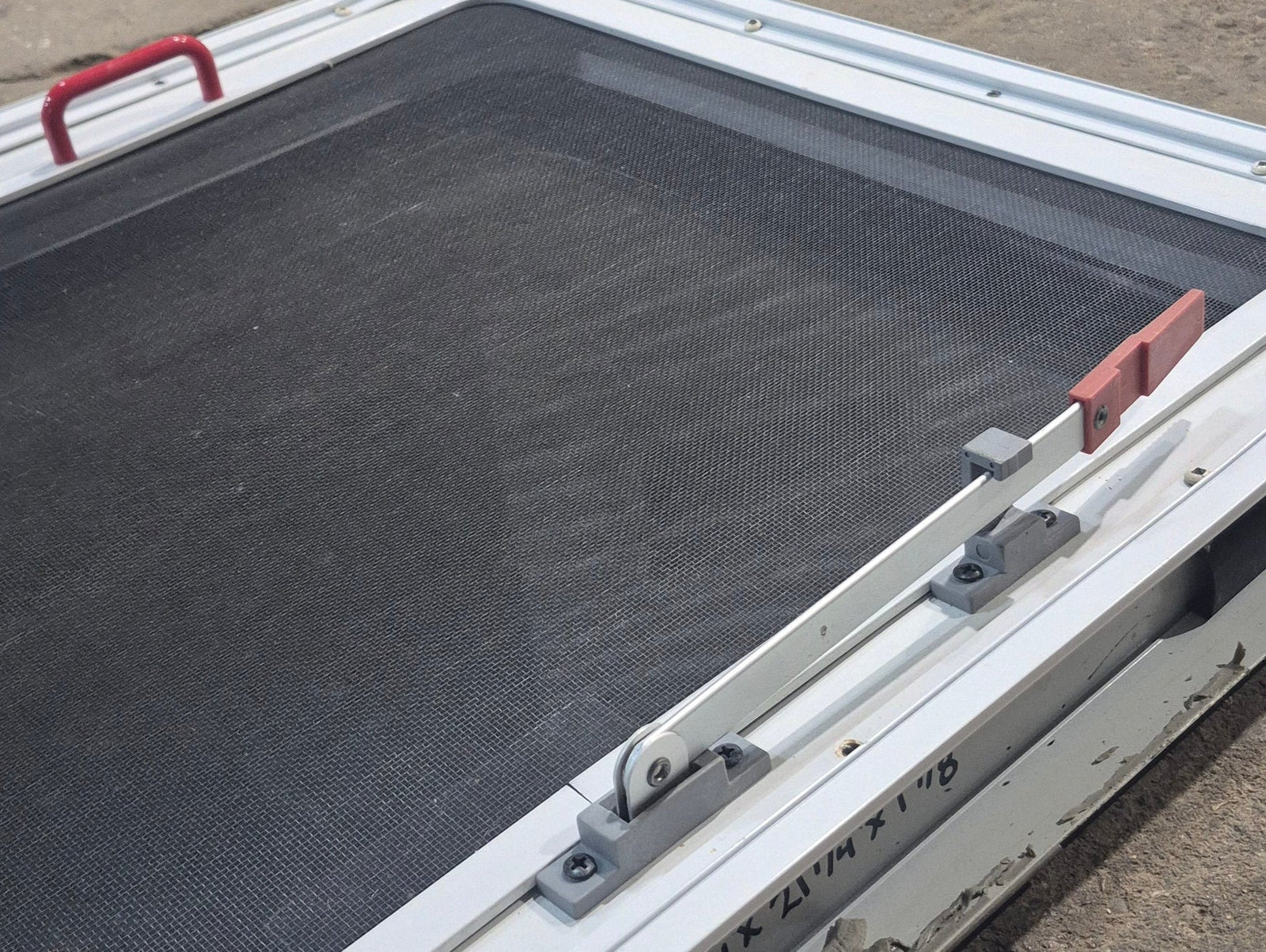 Used White Radius Emergency Opening Window : 29 1/4