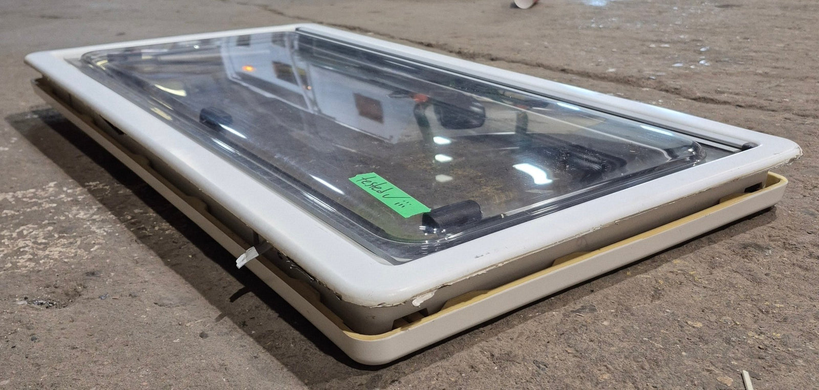 Used White Radius Emergency Opening Window : 34 3/4