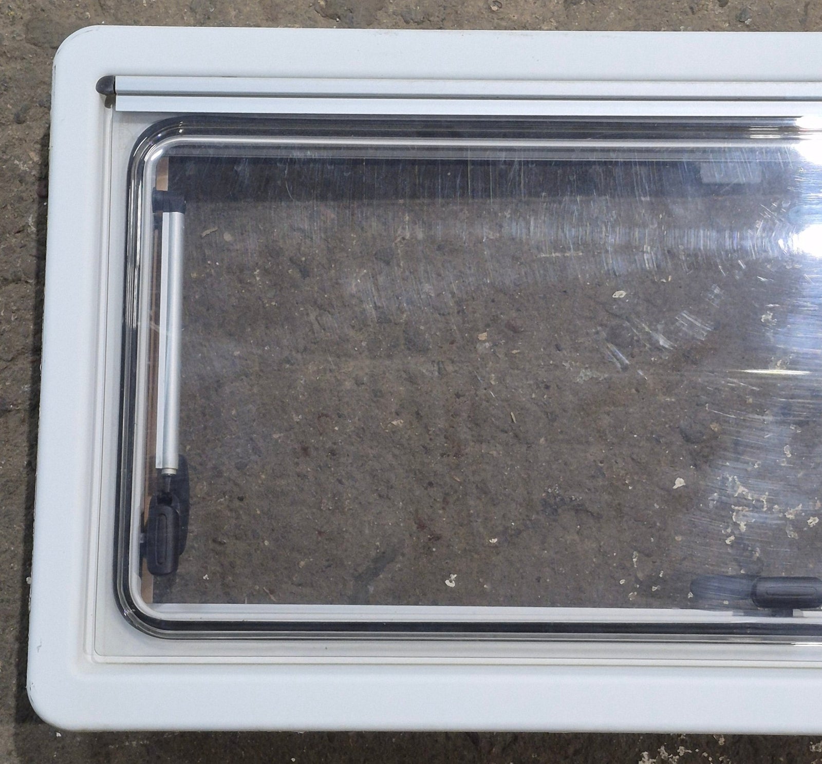 Used White Radius Emergency Opening Window : 34 3/4
