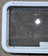 Used White Radius Emergency Opening Window : 35 1/2" W x 21 1/2" H x 1 1/8" D - Young Farts RV Parts