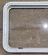 Used White Radius Emergency Opening Window : 35 1/2" W x 21 1/4" H x 1 3/4" D - Young Farts RV Parts