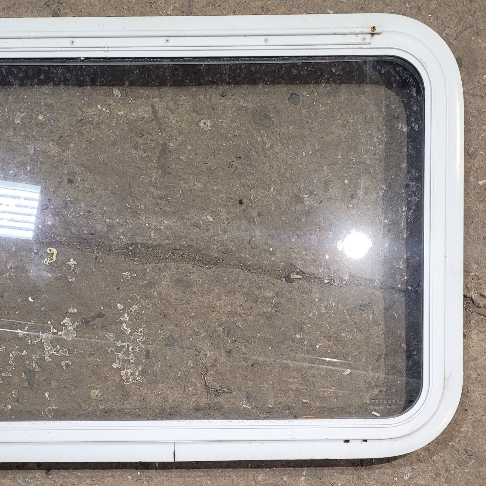 Used White Radius Emergency Opening Window : 35 1/2