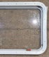 Used White Radius Emergency Opening Window : 35 1/2" W x 21 1/4" H x 1 3/4" D - Young Farts RV Parts