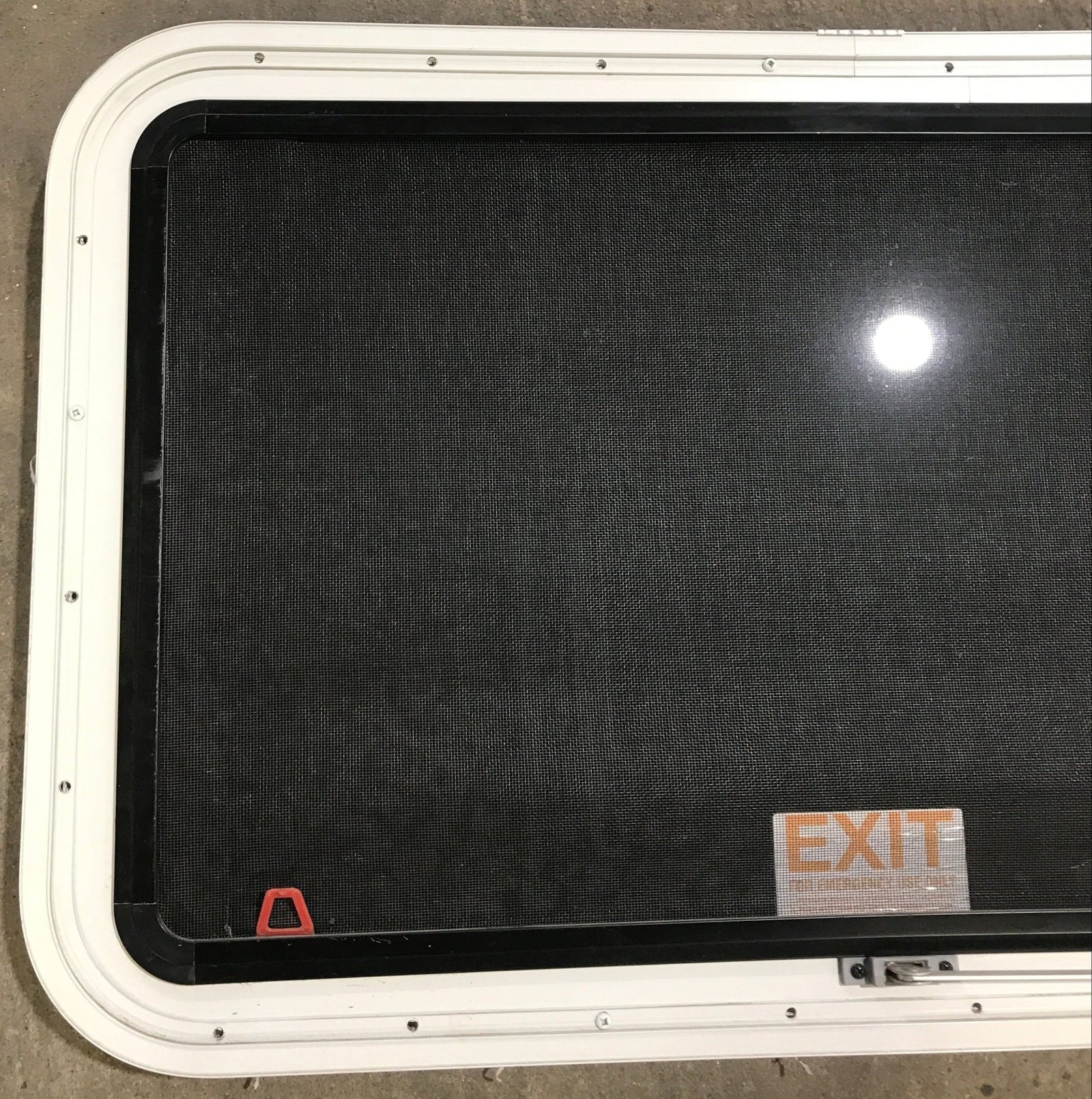 Used White Radius Emergency Opening Window : 35 1/2