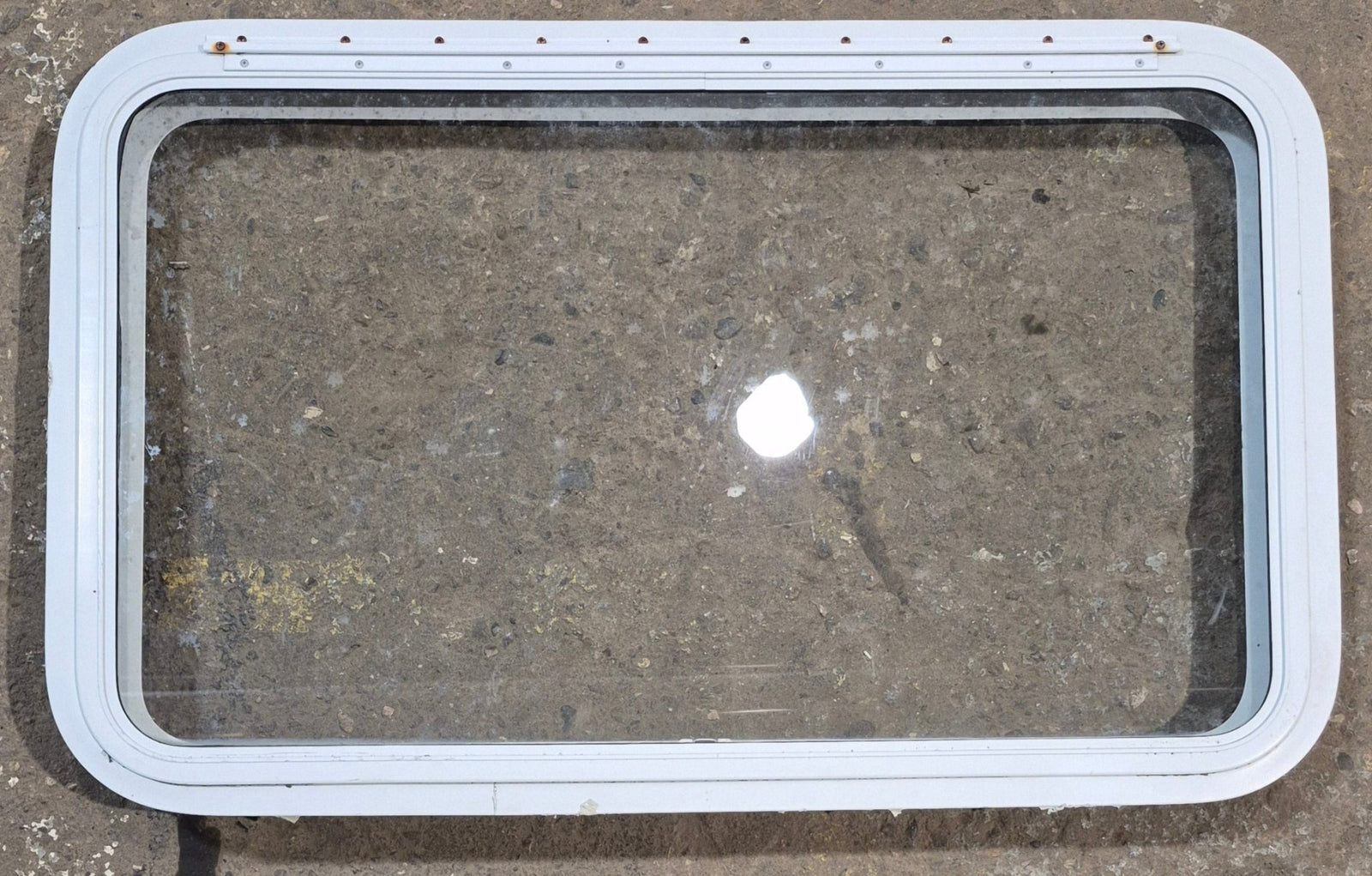 Used White Radius Emergency Opening Window : 35 1/2