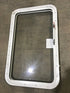 Used White Radius Emergency Opening Window : 35 1/2" x 19 1/2 x 1 1/2" D - Young Farts RV Parts