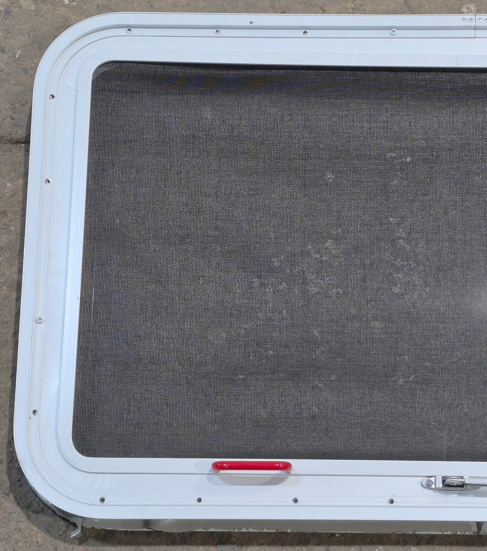 Used White Radius Emergency Opening Window : 35 1/4
