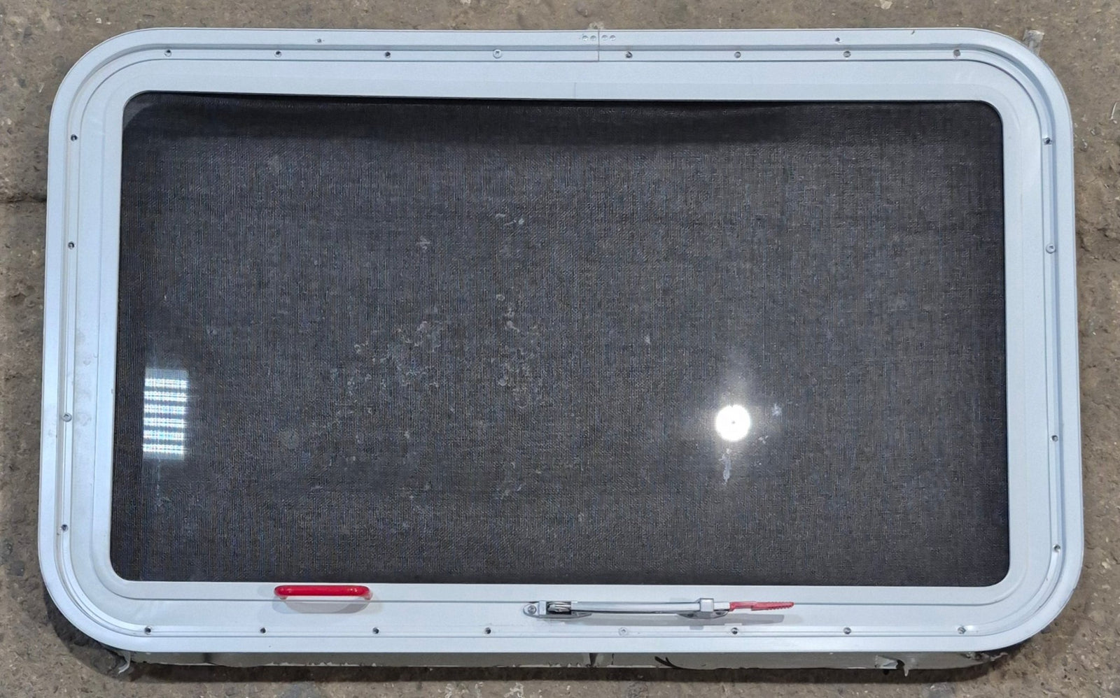 Used White Radius Emergency Opening Window : 35 1/4