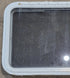 Used White Radius Emergency Opening Window : 35 1/4" W x 21 1/4" H x 1 7/8" D - Young Farts RV Parts