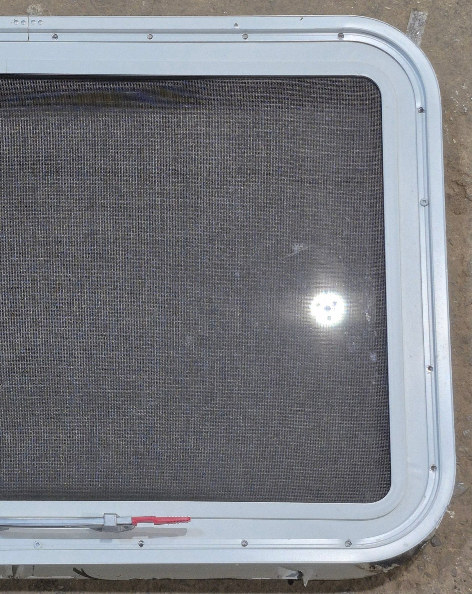 Used White Radius Emergency Opening Window : 35 1/4