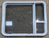 Used White Radius Emergency Opening Window : 35 1/4" W x 28 1/4" H x 1 7/8" D - Young Farts RV Parts