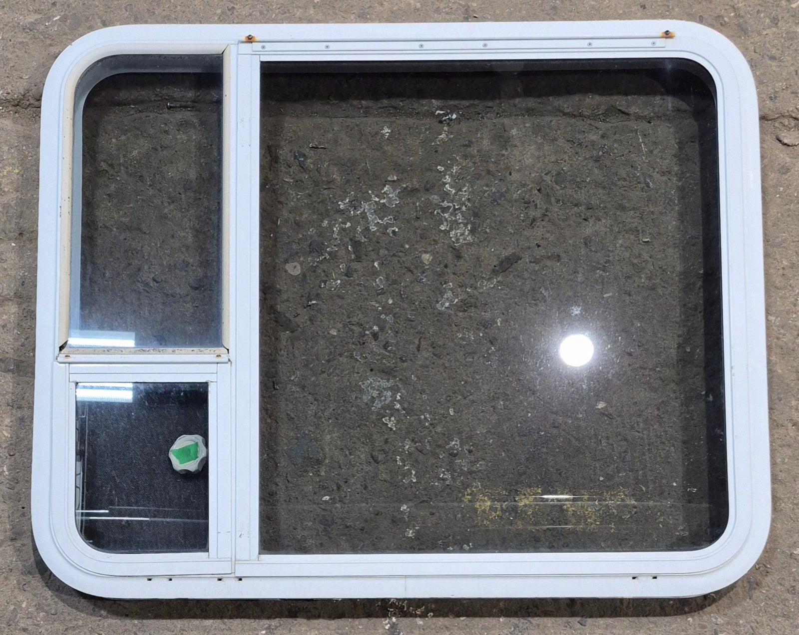 Used White Radius Emergency Opening Window : 35 1/4