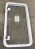 Used White Radius Emergency Opening Window : 41 1/2" X 21 1/2" X 2" D - Young Farts RV Parts