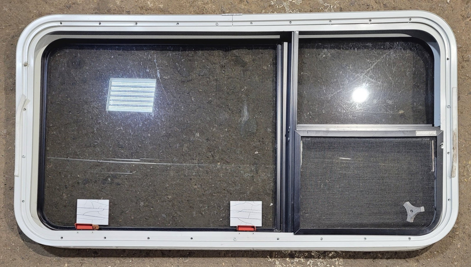 Used White Radius Emergency Opening Window : 41 1/4