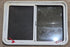 Used White Radius Emergency Opening Window : 41 1/4" W x 28 1/2" H x 2" D - Young Farts RV Parts