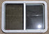 Used White Radius Emergency Opening Window : 41 1/4" W x 28 1/2" H x 2" D - Young Farts RV Parts