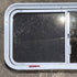 Used White Radius Emergency Opening Window - 42 1/2" X 21 1/4" X 2" - Young Farts RV Parts