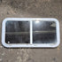 Used White Radius Emergency Opening Window - 42 1/2" X 21 1/4" X 2" - Young Farts RV Parts
