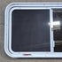 Used White Radius Emergency Opening Window - 42 5/8" X 24 3/8" X 1 7/8" - Young Farts RV Parts