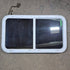 Used White Radius Emergency Opening Window - 42 5/8" X 24 3/8" X 1 7/8" - Young Farts RV Parts