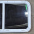 Used White Radius Emergency Opening Window - 42 5/8" X 24 3/8" X 1 7/8" - Young Farts RV Parts
