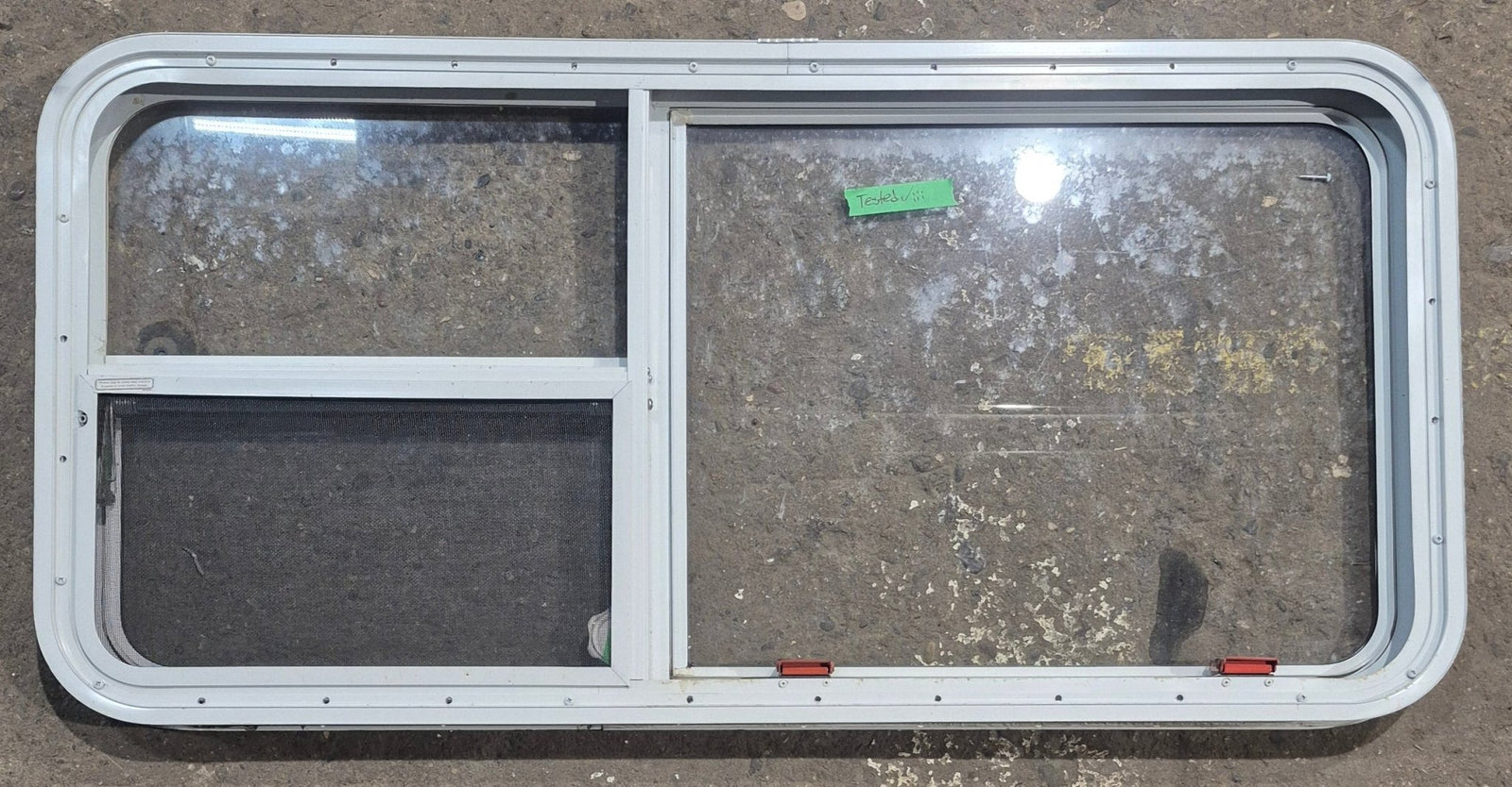 Used White Radius Emergency Opening Window : 45 1/2