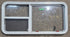 Used White Radius Emergency Opening Window : 45 1/2" W x 21 1/4" H x 1 7/8" D - Young Farts RV Parts