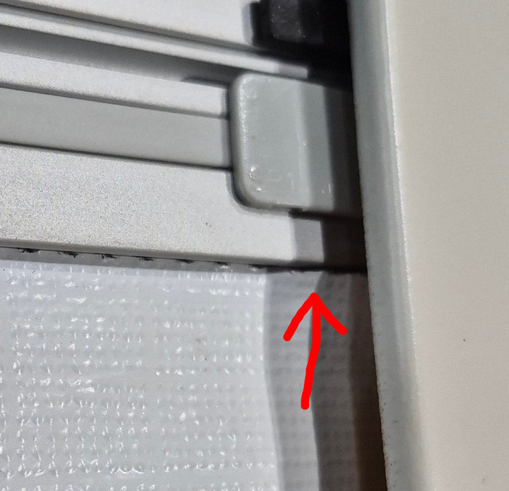 Used White Radius Emergency Opening Window : 46 5/8" W x 18 3/4" H x 1 1/8" D - Young Farts RV Parts