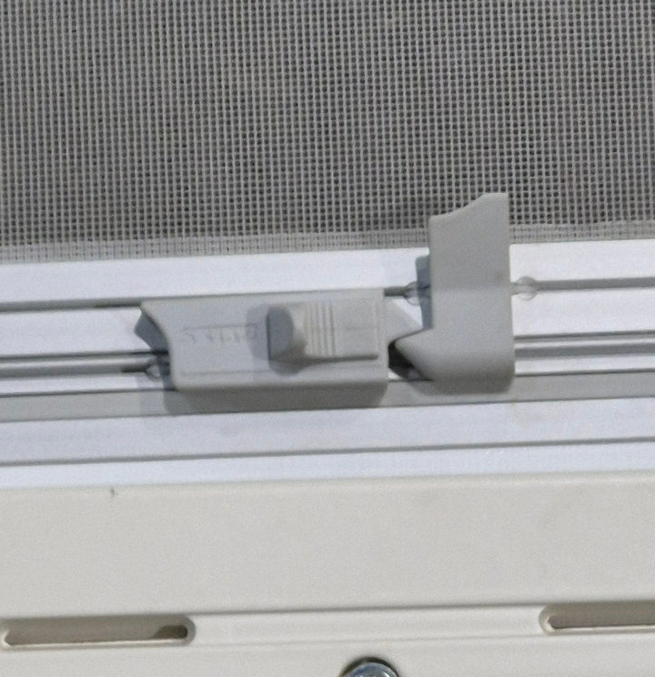 Used White Radius Emergency Opening Window : 46 5/8" W x 18 3/4" H x 1 1/8" D - Young Farts RV Parts