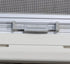 Used White Radius Emergency Opening Window : 46 5/8" W x 18 3/4" H x 1 1/8" D - Young Farts RV Parts