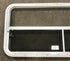 Used White Radius Emergency Opening Window : 47 1/2" W x 21 1/2" H x 1 1/2" D - Young Farts RV Parts