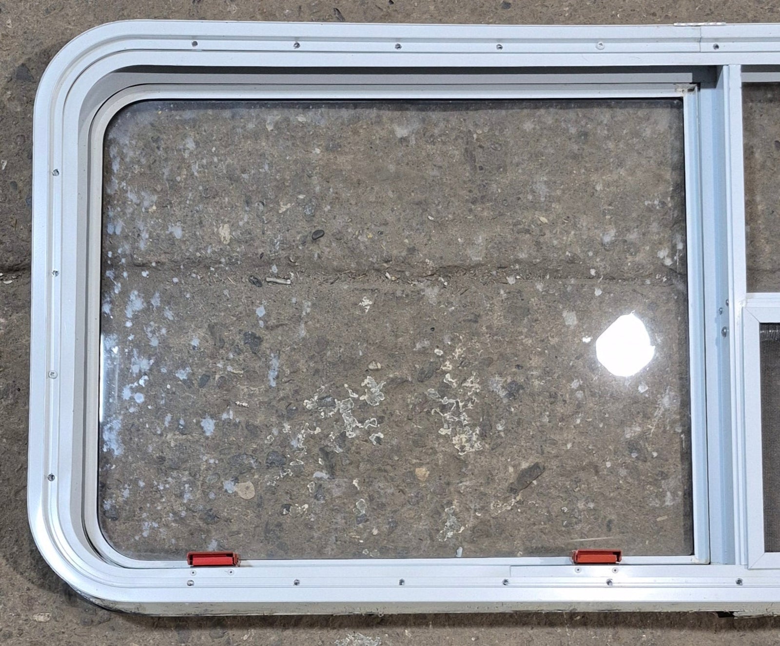 Used White Radius Emergency Opening Window : 47 1/2