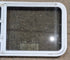 Used White Radius Emergency Opening Window : 47 1/4" W x 21 1/4" H x 1 7/8" D - Young Farts RV Parts