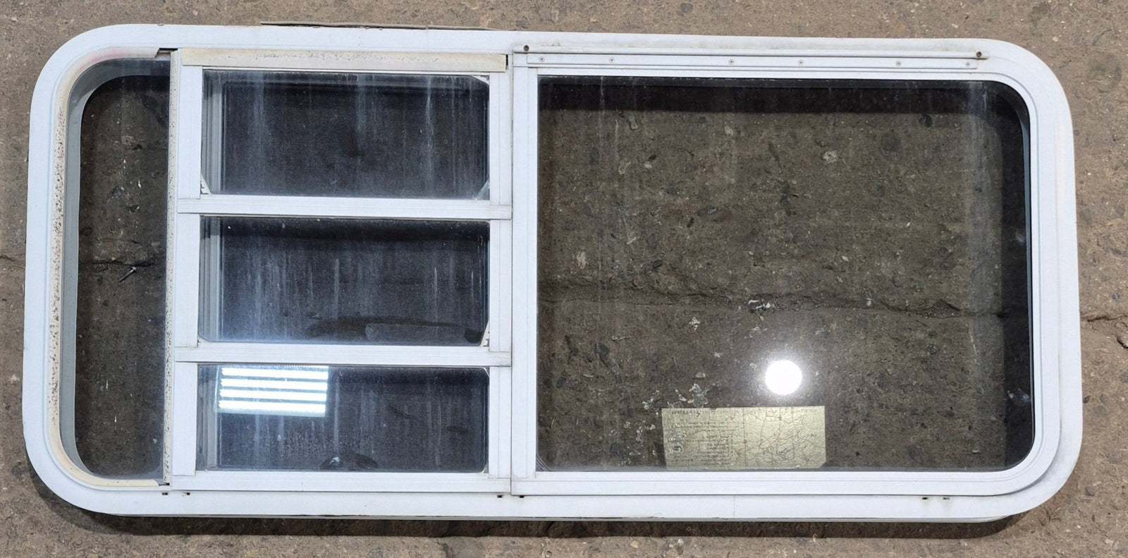 Used White Radius Emergency Opening Window : 47 1/4