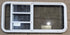 Used White Radius Emergency Opening Window : 47 1/4" W x 21 1/4" H x 1 7/8" D - Young Farts RV Parts