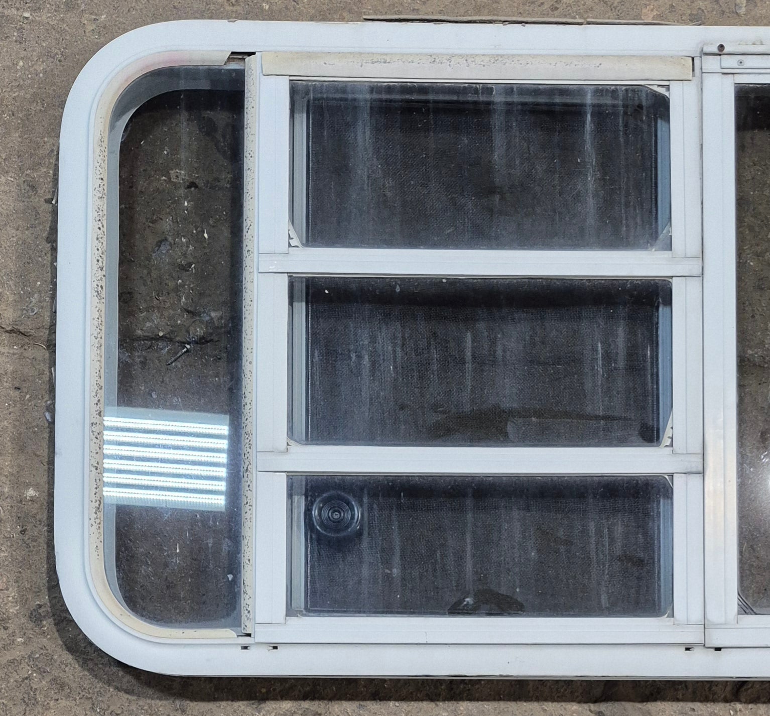 Used White Radius Emergency Opening Window : 47 1/4