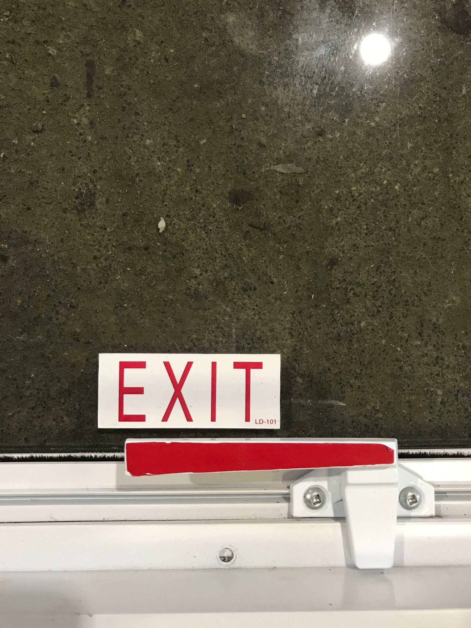 Used White Radius Emergency Opening Window : 54 1/4