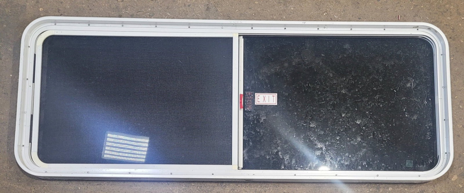 Used White Radius Emergency Opening Window : 59 1/2