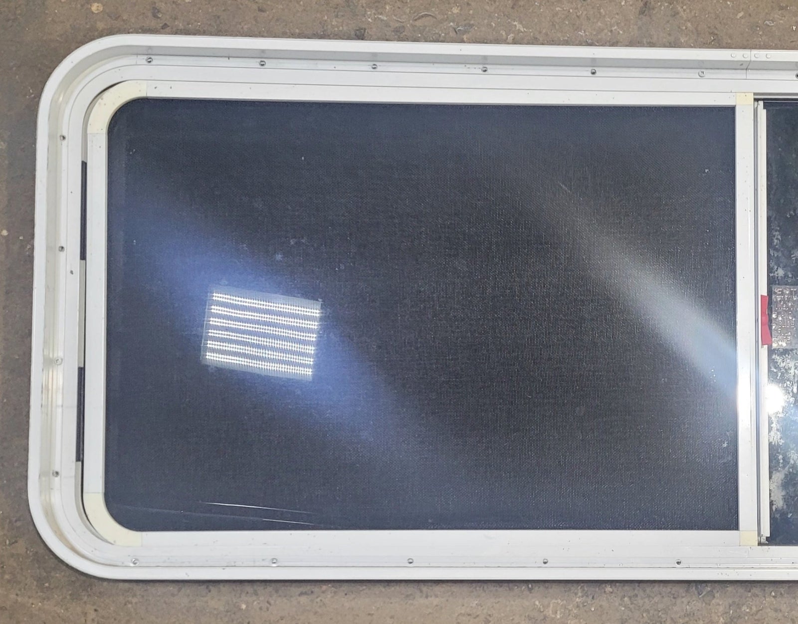 Used White Radius Emergency Opening Window : 59 1/2