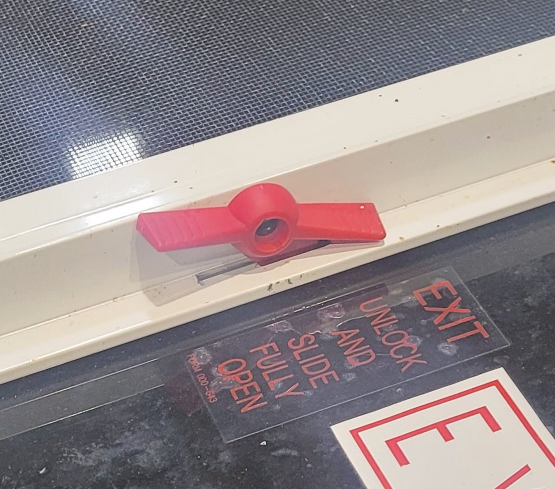 Used White Radius Emergency Opening Window : 59 1/2