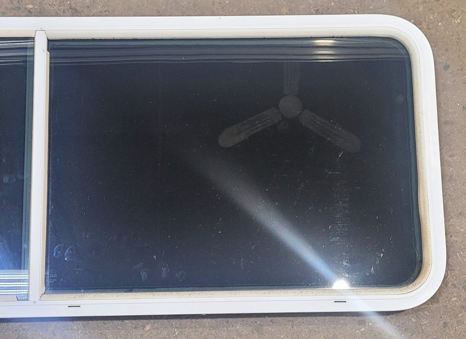 Used White Radius Emergency Opening Window : 59 1/2