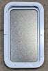 Used White Radius Non Opening Window : 13 1/2" W x 23 1/2" H x 1 7/8" D - Young Farts RV Parts