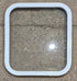 Used White Radius Non Opening Window : 19 1/2" W x 21 1/2" H x 1" D - Young Farts RV Parts