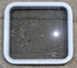 Used White Radius Non Opening Window : 23 1/2" W x 21 1/4" H x 1 7/8" D - Young Farts RV Parts